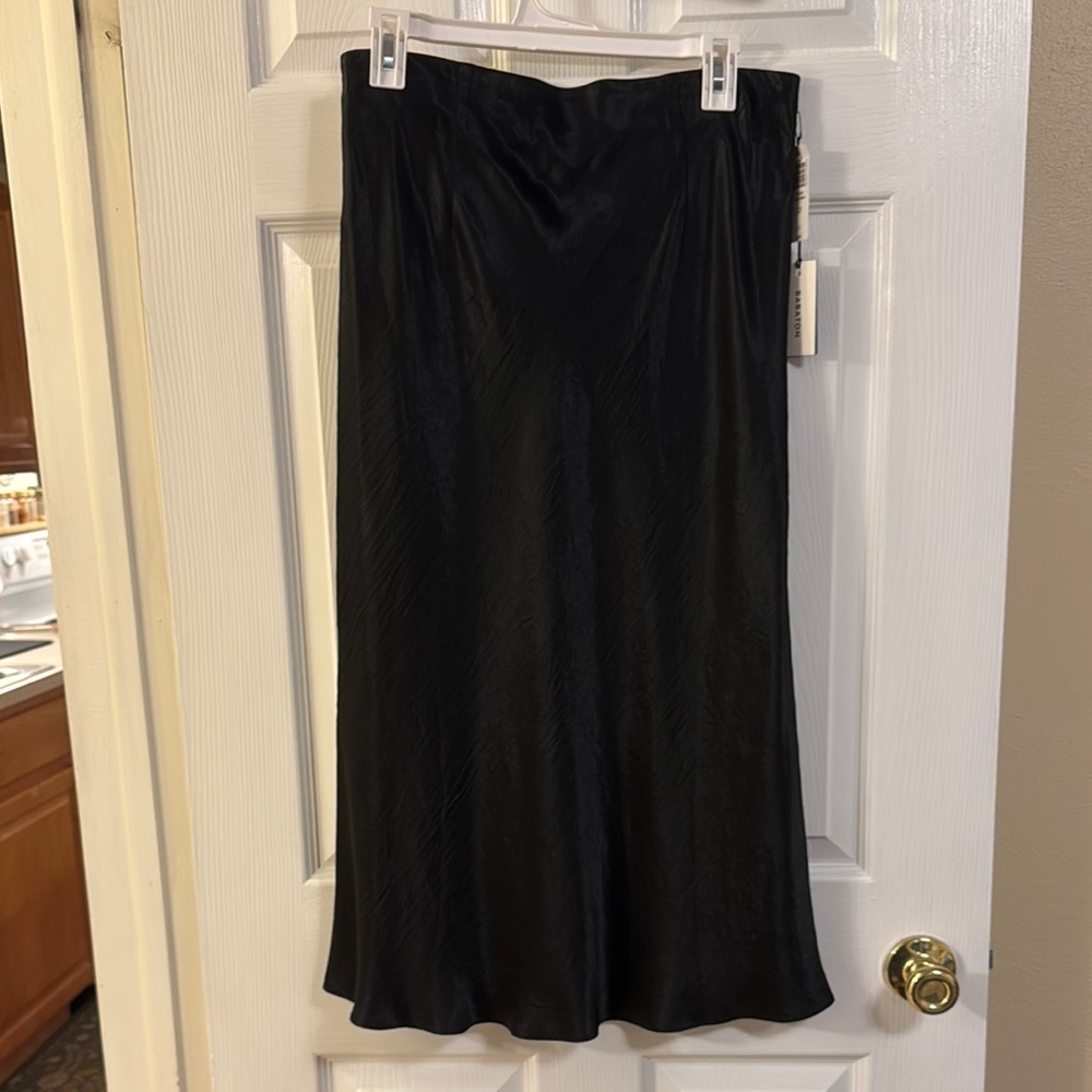 Aritzia Black Slip Midi